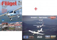 Fluegel das Magazin Jahresabo mit Ultralight & e-flight Calendar